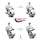 Service Caster 3 Inch Semi Steel Wheel Swivel 1/2 Inch Threaded Stem Caster Brake SCC, 2PK SCC-TS20S314-SSS-121315-2-TLB-2 - alternate 6